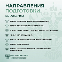 Росприроднадзор объявляет конкурс на целевое обучение с последующим трудоустройством на федеральную государственную гражданскую службу — в центральном аппарате или территориальных органах.
